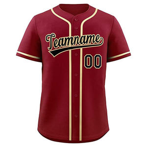 OEM Unisex Custom Sublimation Baseball Jersey Plus Size Breathable Quick Dry <b>Adjustable</b> <b>Strap</b> V-neck Short Sleeve Sports Uniform - Product Image 1
