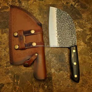 Meilleure vente de couteau couperet de cuisine en acier Damas avec manche en bois directement en usine - Product Image 2