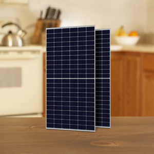 แผงโซลาร์เซลล์โมโนคริสตัลไลน์แบบฮาล์ฟเซลล์ 600 วัตต์ สำหรับสถานีพลังงานแสงอาทิตย์และระบบโซลาร์เซลล์ภายในบ้านเพื่อประหยัดค่าไฟฟ้า - Product Image 1