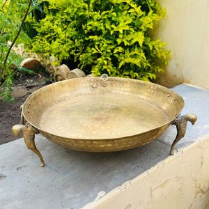 Bol décoratif Urli en métal pour fleurs flottantes pièce maîtresse décoration maison décoration fête traditionnelle indienne - Product Image 6