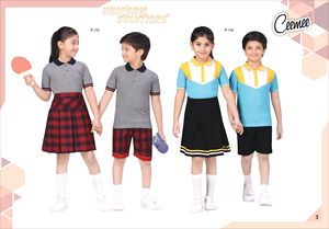 Ensemble jupe et short à carreaux personnalisés OEM taille personnalisée pour les écoliers exportateurs indiens en vente - Product Image 2