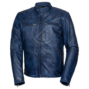 Chaqueta de Cuero para Motocicleta GLOBAL EDGE GPG-302 2025, Último Modelo, Hecha a Medida para Hombre, Manga Larga, Alta Calidad, Transpirable, Invierno, Venta al Por Mayor - Product Image 1