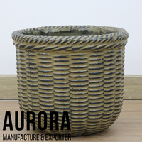 Pots de fleurs et jardinières AuroraPots modernes, minimalistes et écologiques en fibrociment peint, avec trou de drainage, pour la maison – Fournisseur Vietnamien