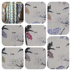 Personnalisé de haute qualité 100% lin Boho fleur imprimé maison Textile rideaux tissu Premium pour rideaux - Product Image 6