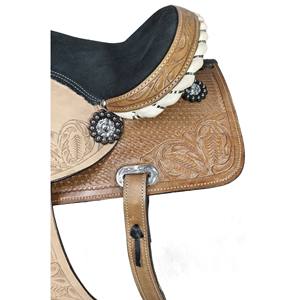 Sillines de carreras de barril a granel, venta al por mayor, cuero genuino hecho a mano, monturas de caballo occidentales Premium, monturas de rodeo de vaquero, fábrica directa - Product Image 6