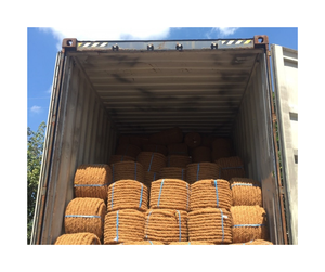 Fourniture en vrac de corde de fibre de coco de prix usine avec la corde de fibre de coco torsadée de taille diverse pour l'emballage industriel pour la protection de base d'arbre - Product Image 2