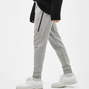 Pantalones casuales de estilo callejero para hombre, pantalones elásticos para hombre con cintura superflexible, pantalones cónicos delanteros planos ajustados para hombre, servicio OEM - Product Image 3