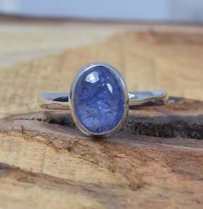 Real Blue Tanzanite 925 Sterling Silver Rhodium Plated Solitaire Ring Vintage Luxury Premium Grade Jewelry February Birthstone - Product Image 5