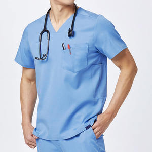 Tenues de travail personnalisées avec logo OEM pour hôpitaux dentaires, uniformes médicaux pour hommes, blouses médicales pour médecins, uniformes de salon de beauté pour hommes - Product Image 3