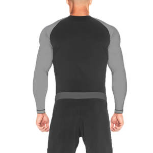 100% ชุดเล่นยิมรัดรูปตัวยาวสำหรับผู้ชายชุดเล่นกีฬาแบบสั่งตัดขนาดพิเศษ - Product Image 3