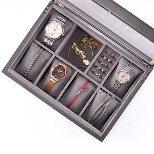 Joyero de madera sin terminar con cajones que bloquean el joyero de madera roja Bonito joyero de madera - Product Image 6