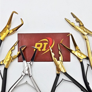 Alicates Multifunción Profesionales de Acero Inoxidable con Empuñadura Negra de Alta Calidad, Herramienta Ecológica para Extensiones de Cabello de Marca Privada - Product Image 1