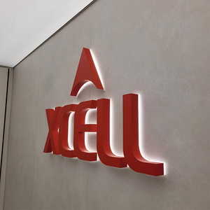Tùy chỉnh màu Đỏ thư Logo Acrylic signage Backlit dấu hiệu cho doanh nghiệp - Product Image 2