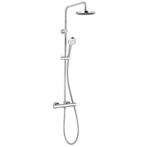 Kludi Logo Basic Thermostat Dual <b>Shower</b> <b>System</b> Chrome - Product Image 1