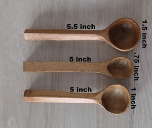 Cuchara de Cocina de Madera de Acacia Natural con Logotipo Personalizado, Desechable y Degradable para Cocinar - Product Image 5