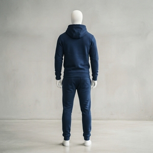Conjunto Deportivo para Hombre, Sudadera con Capucha Azul Marino, Pantalones Jogger Bordados, Ropa Deportiva Casual para Calle, Entrenamiento y Fitness - Product Image 4