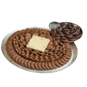 Décoration de table à la maison Plateau de service à chocolat Plateau de chocolat en métal argenté de qualité supérieure fabriqué à la main Prix de gros - Product Image 5