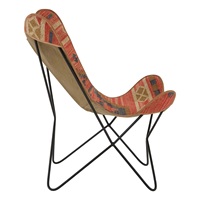 Fourniture directe en usine Chaise papillon antique Kilim en jute Mobilier de jardin d'extérieur à forte valeur ajoutée Banc de patio pour l'entrée dans un parc de jardin