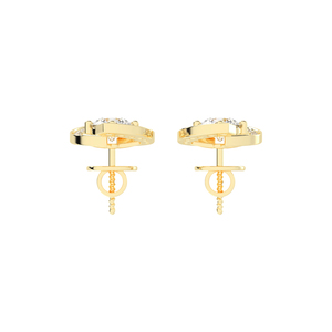 AIER-242 Classic Sparkling Diamond Boucles d'oreilles pour les femmes pour en or jaune platine ou or blanc et or rose - Product Image 4