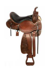 ชุดอานม้าหนังแท้คุณภาพพรีเมี่ยมเหมาะอย่างยิ่งสำหรับการแข่งแบบตะวันตกแบบมีความอดทนแบบอังกฤษสำหรับการขี่ม้า - Product Image 2