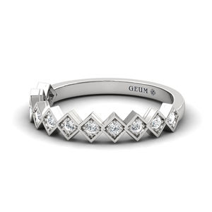 Anillo elegante de oro macizo de 18kt con diamantes reales, joyería fina ODM para mujer, anillo OEM al por mayor a la venta, proveedor indio de joyería - Product Image 3