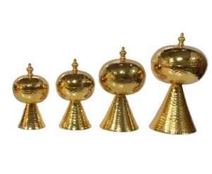 Golden Design Polished Eco-Friendly Handmade Metal <b>Chocolate</b> Bowls Modern Elegant Dry Fruits Dates Serving <b>Wedding</b> Party Use - Product Image 4