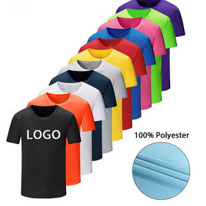 Camiseta lisa de malla de poliéster 100% de alta calidad al por mayor, camiseta personalizada con impresión de logotipo en blanco, camiseta de sublimación para hombre para deportes - Product Image 1