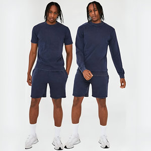 Pantalones Cortos Deportivos de Algodón Sólido para Hombre Estilo Urbano 2026 con Bolsillos, Ideales para Gimnasio, Correr y Entrenamiento, con Decoración Estampada - Product Image 3