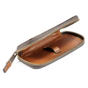 Étui à glissière de sécurité pour rasoir | Sac de voyage en cuir véritable pour rasoir avec Logo - Product Image 5