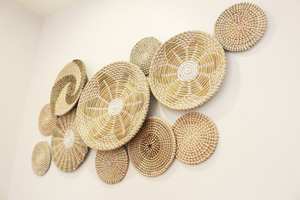 Party Wall Decorations Wall Decorations for <b>Home</b> Seagrass Wall <b>Decor</b> Boho Style Made by Vietnamese FBA Amazon - Product Image 2