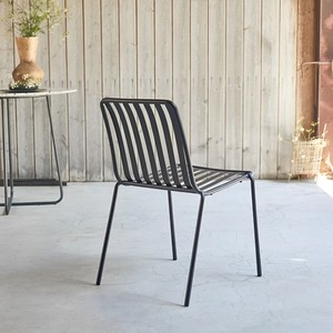 Silla de Patio de Metal con Recubrimiento en Polvo, Respaldo Curvo, Resistente a la Intemperie, para Comer al Aire Libre y Balcón - Product Image 3
