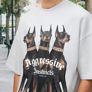 T-shirt surdimensionné pour hommes 100% coton épais uni Streetwear vintage DTG imprimé t-shirt délavé à l'acide personnalisé de haute qualité vente en gros - Product Image 5