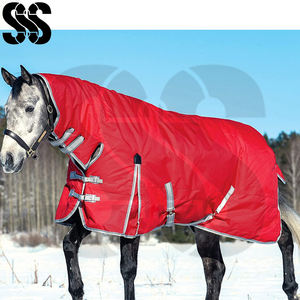 Best Supplier One Solid Color Heavy Duty Lightweight Horse <b>Blanket</b> Breathable Waterproof 1200D Oxford Fabric All Seasons Rug - Product Image 2