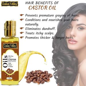 Indus Valley Advanced Premium <b>Organic</b> Carrier <b>Castor</b> <b>Oil</b> <b>Cold</b> <b>Pressed</b> for Hair and Skin Growth Hexane Free Good Price - Product Image 2