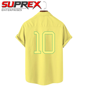 เสื้อเชิ้ตย้อนยุคสไตล์กาตาร์สำหรับผู้ชาย,เสื้อฟุตบอลชายสำหรับฤดูร้อนเสื้อเจอร์ซีย์ฟุตบอลโลกชุดทีมฟุตบอล5xl ใส่คู่เสื้อฮาวายสำหรับผู้ชาย - Product Image 5
