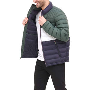 แจ็กเก็ตขนเป็ดมีฮู้ดสำหรับผู้ชาย, แจ็กเก็ตกันน้ำดีไซน์บุนวมสำหรับฤดูหนาวน้ำหนักเบาและอบอุ่นเหมาะสำหรับสวมใส่กลางแจ้ง - Product Image 5