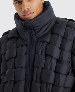 Chaqueta Acolchada Transpirable de Calidad Profesional con Diseño de Collage Personalizado, Chaqueta de Plumón Abrigada de Gran Tamaño para Hombre, Estilo Urbano - Product Image 2