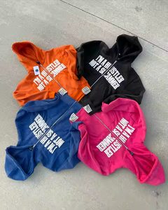 เสื้อสเวตเตอร์มีฮู้ดพิมพ์ลายที่กำหนดเองใหม่2025 400GSM มีฮู้ดผ้าคอตตอน100% ซีดจางสำหรับผู้ชาย - Product Image 1