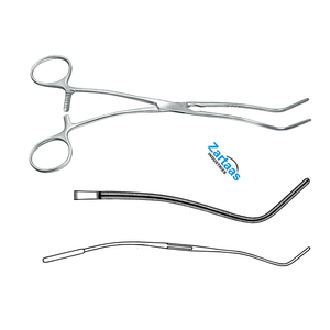 Pinces pour vaisseaux sanguins Cooley en acier inoxydable de haute qualité Angle 20cm / 8 "Fabricant d'instruments de neurochirurgie - Product Image 2