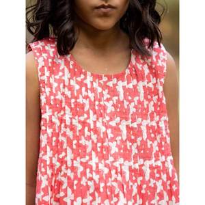 Débardeur en coton biologique pour femmes - Col asymétrique brodé de fleurs 4XL - Product Image 3