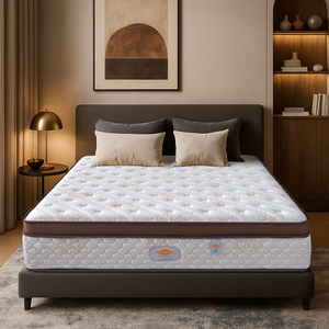 34Cm Dày Thân Thiện Với Môi Chỉnh Hình Lai Nệm Nữ Hoàng Vua Kích Thước Cuộn Trong Một Hộp Bộ Nhớ Bọt Túi Mùa Xuân Phòng Ngủ Sử Dụng - Product Image 1