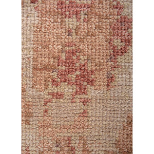 Tapis en laine noués à la main AKWL-2028, motif abstrait rouge thym et orange, pour la maison, kilim rectangulaire 9x12 pour entrée, salon, couloir - Product Image 3