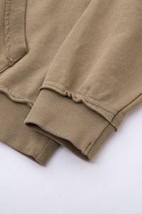 Logo de broderie personnalisé impression bouffante 3d sweat à capuche 370gsm unisexe poids lourd 100% coton sweat à capuche vierge surdimensionné lavé à l'acide sweats à capuche - Product Image 5