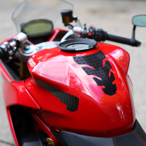 Protezione completa del coperchio del serbatoio del motociclo nero forte protezione antiscivolo adesivo - Product Image 3