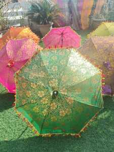 ร่มกันแดดตกแต่งแบบดั้งเดิมของชาวอินเดียสำหรับงานแต่งงานและงานแต่งงานร่มสำหรับตกแต่งแบบชาวอินเดียร่มกันแดดแนววินเทจตามเทศกาล - Product Image 3