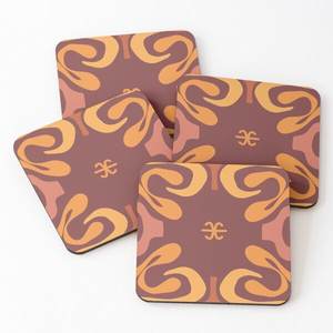 Juego de revestimientos de estilo clásico, 4 piezas de madera/madera de acacia, posavasos impresos para servir té, superventas, utensilios de cocina para el hogar y la cocina - Product Image 1