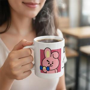 Tazza da Caffè in Ceramica BT21 con Motivo Cartoon Cooky e Design a Manubrio, Confezione Regalo Creativa per Regali o Uso Quotidiano - Product Image 3