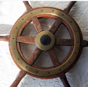 Premium Quality 2 Vintage Brass <b>Ship</b> <b>Wheels</b> High Quality Best Nautical <b>Ship</b> <b>Wheel</b> Handmade Decor - Product Image 1