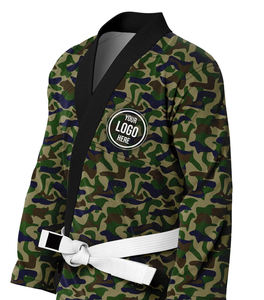 Kimono de BJJ pour adultes, best-seller, design camouflage personnalisé, unisexe, polyester et coton, pour les arts martiaux, à prix très bas - Product Image 4