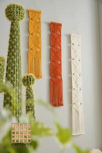 Tenture murale en jute tissée à la main de qualité supérieure, tons terreux pour une décoration naturelle et écologique - Product Image 5